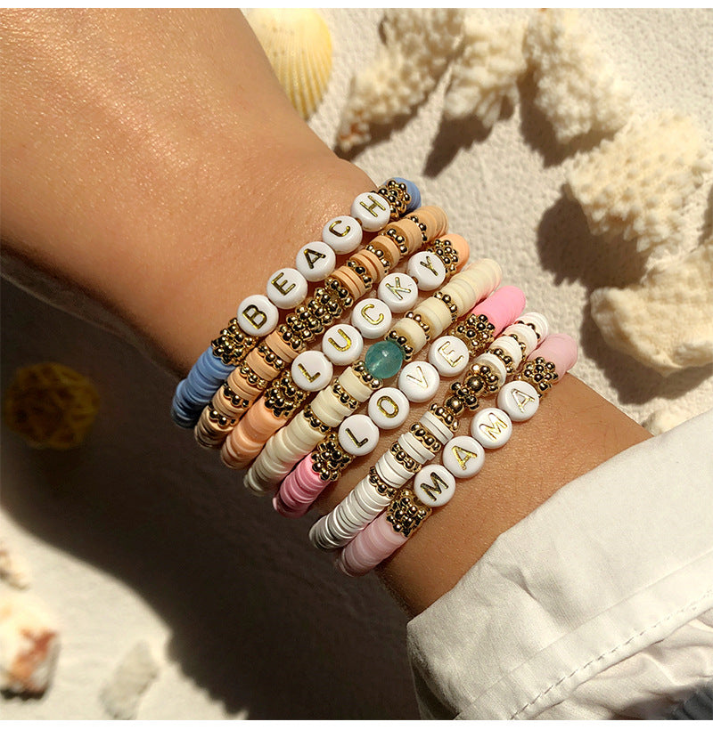 Handcrafted soft polymer clay bracelet for women - image 1