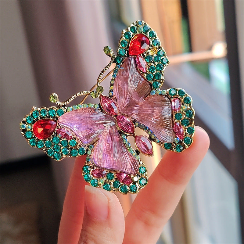 Colorful butterfly brooch collection