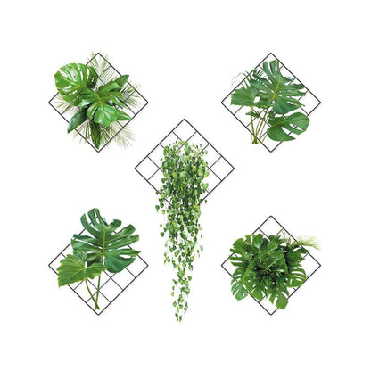 stylish indoor plant decor with hanging basket