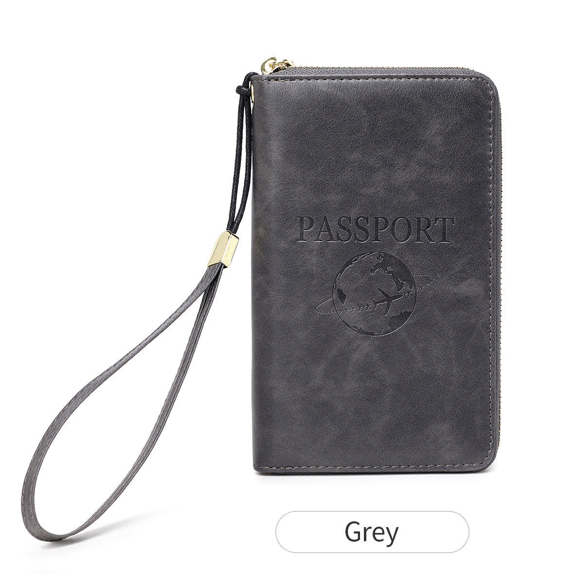 RFID passport holder dark blue