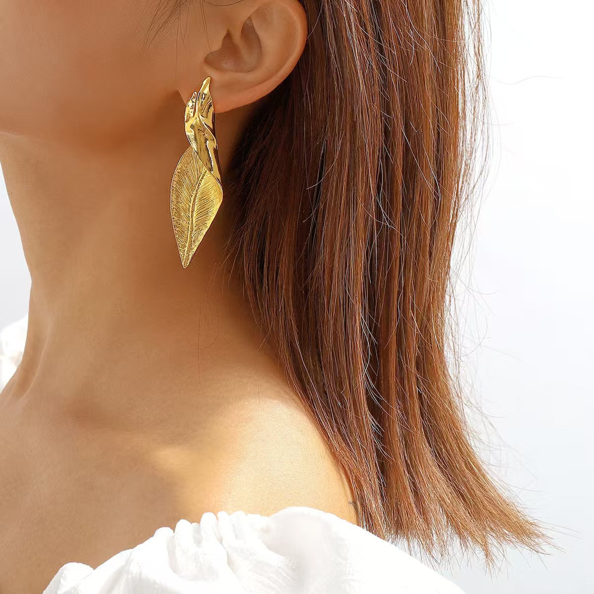 Vintage-inspired alloy earrings