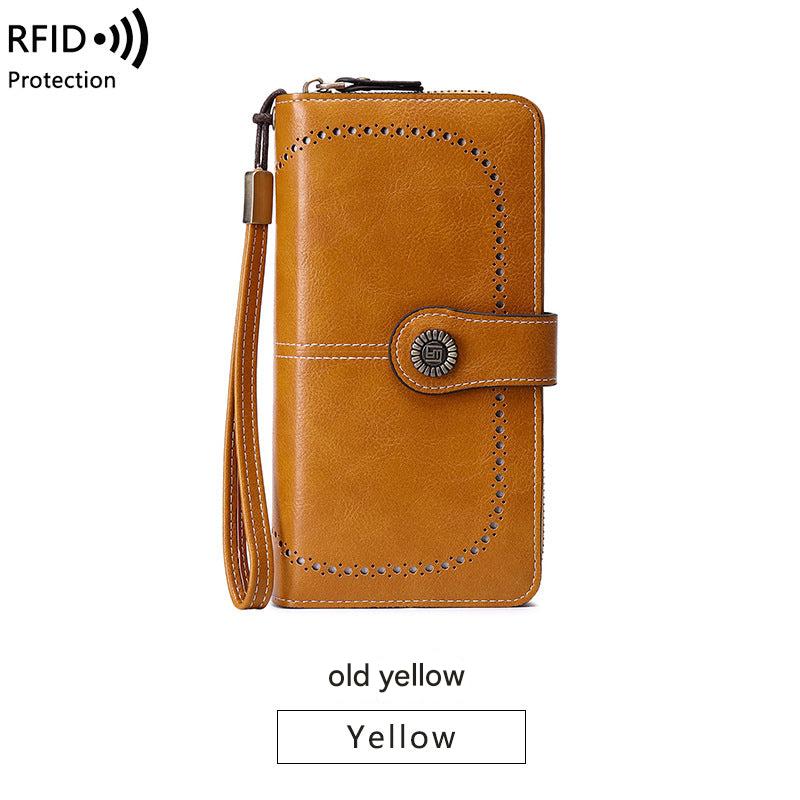 RFID blocking wallet organization demonstration