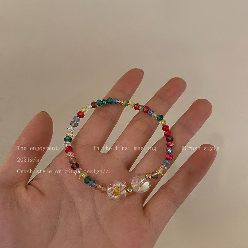 Close-Up of Flower Design Necklace