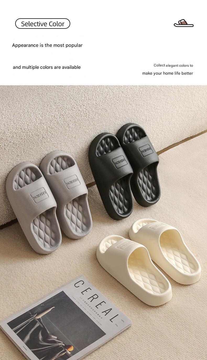 gray house slippers