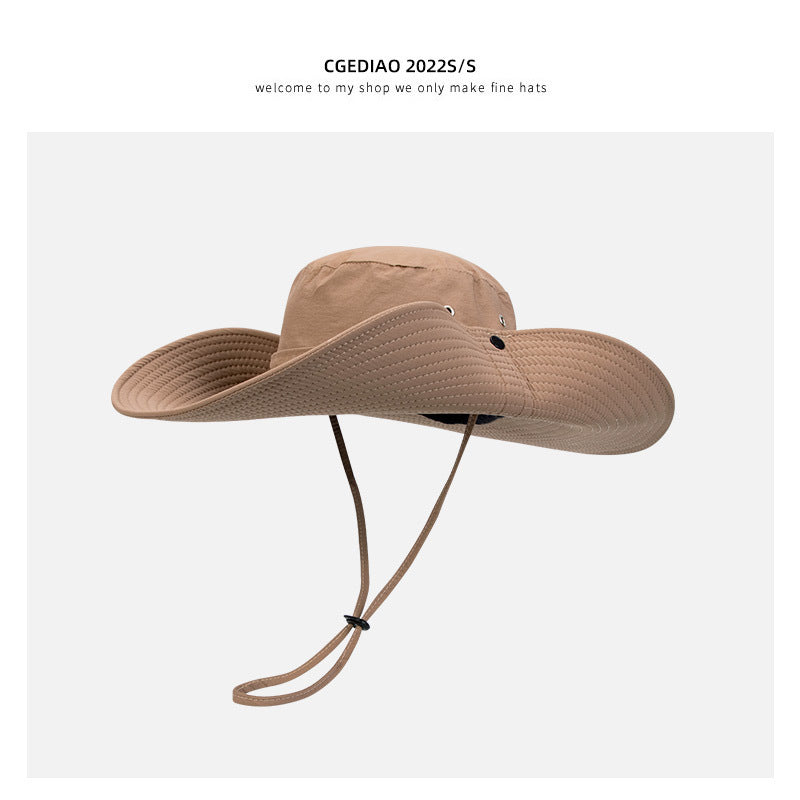 Image of summer cowboy hat in khaki