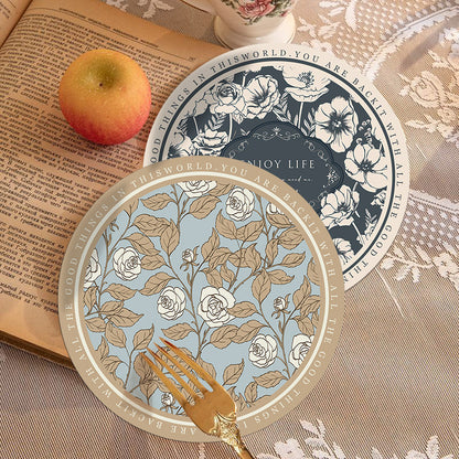 Elegant round kitchen table mat