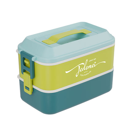 Portable Double-Layer Stainless Steel Lunch Box Image 3