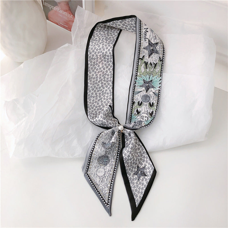 Elegant presentation of tarot themed silk scarf - Image 4